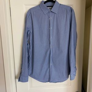 Calvin Klein button down slim fit dress shirt, size L
